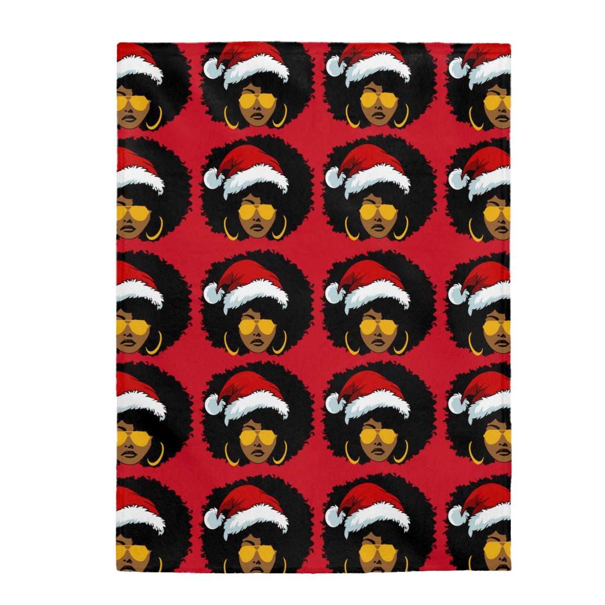 Mrs. Afro Claus Blanket - The Trini Gee