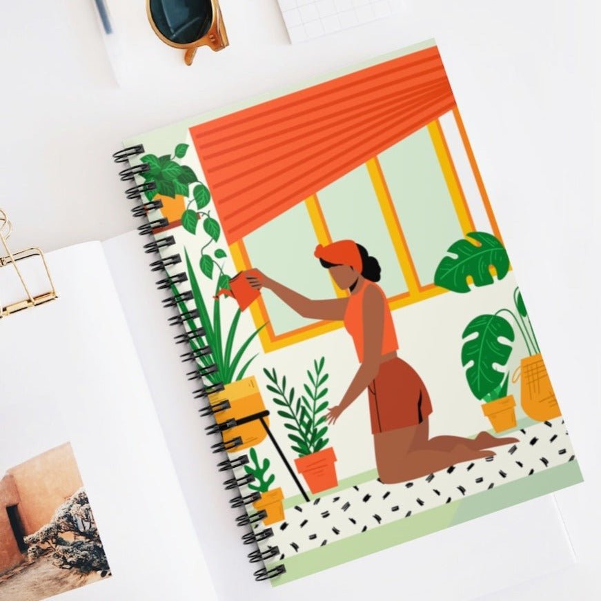 Plant Lady Spiral Notebook - The Trini Gee