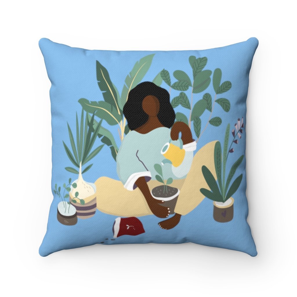 Plant Woman Pillow - The Trini Gee