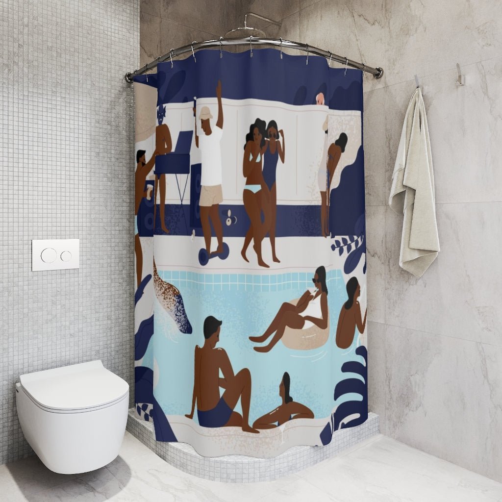 Pool Party Shower Curtain - The Trini Gee