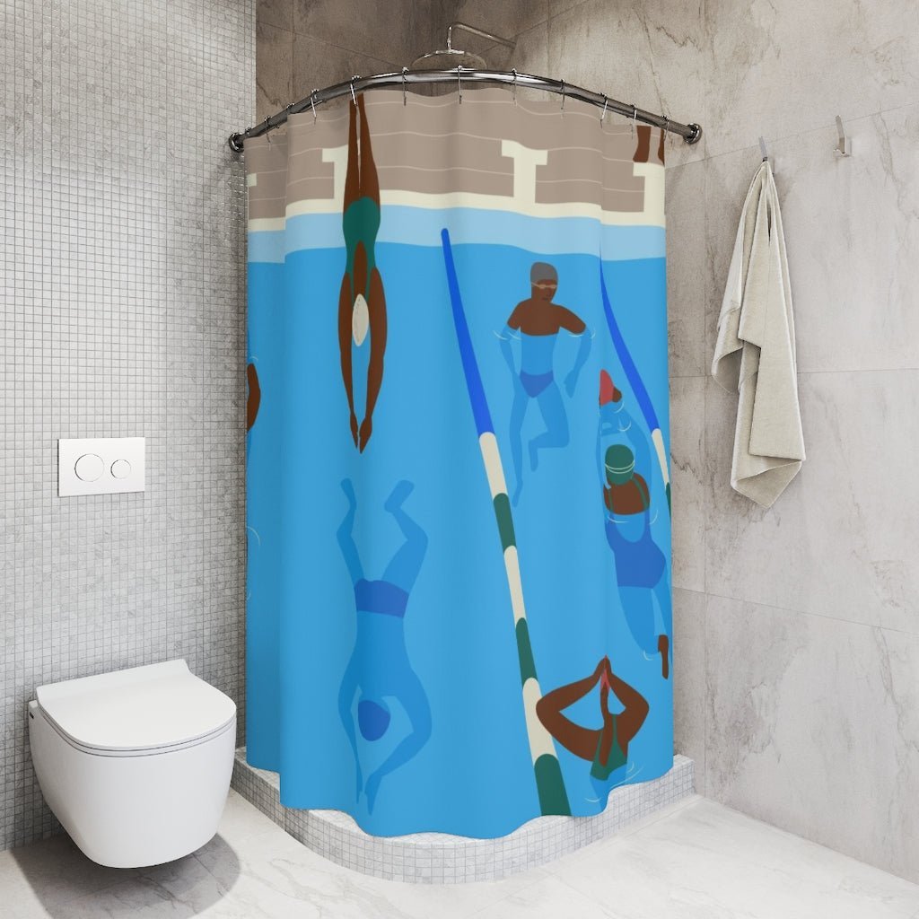 Pool Party Shower Curtain - The Trini Gee