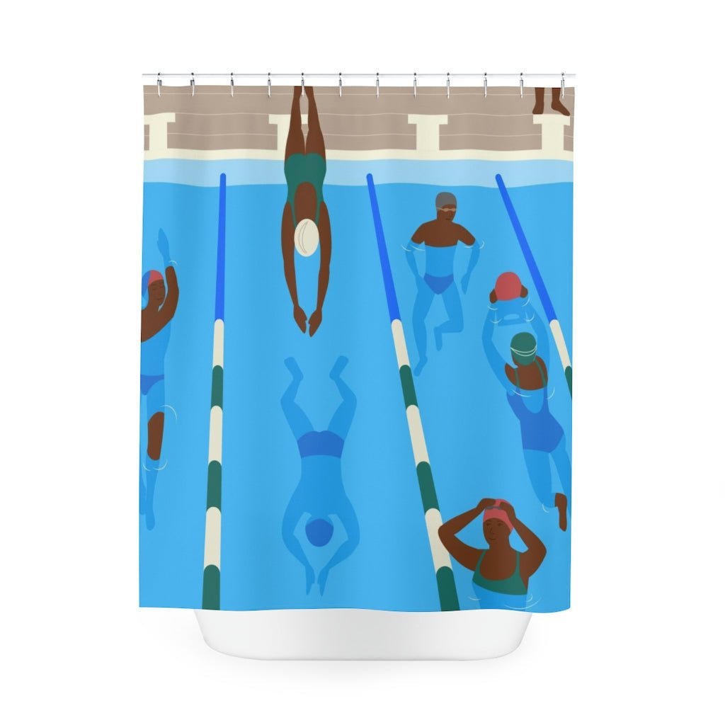 Pool Party Shower Curtain - The Trini Gee