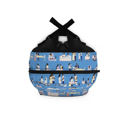 Pregnancy Blue Backpack - The Trini Gee