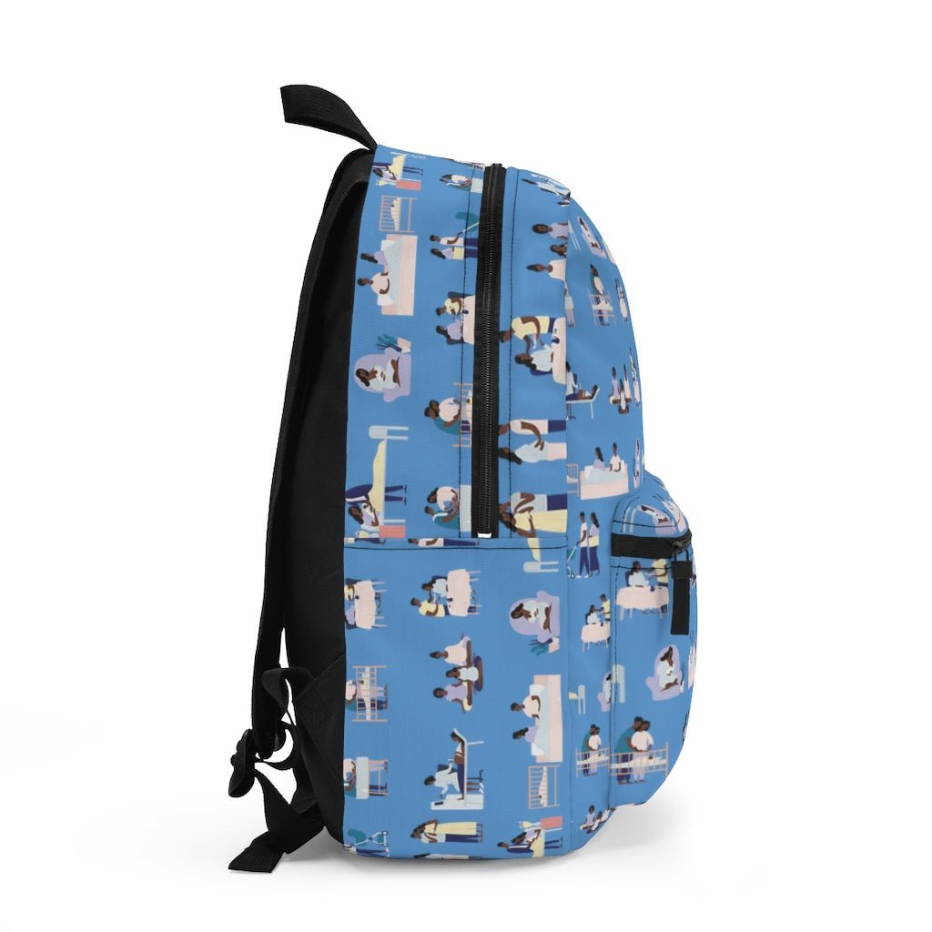 Pregnancy Blue Backpack - The Trini Gee