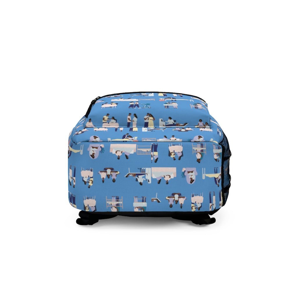 Pregnancy Blue Backpack - The Trini Gee