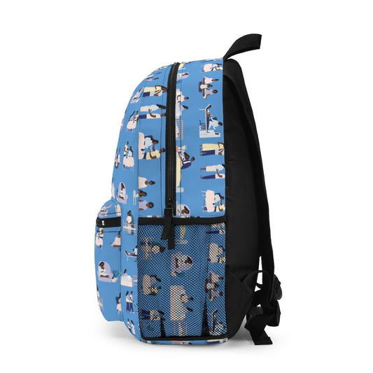 Pregnancy Blue Backpack - The Trini Gee