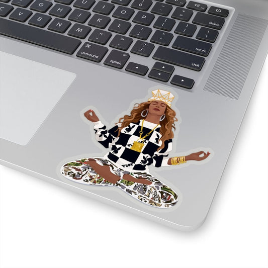 Queen Yoga Sticker - The Trini Gee