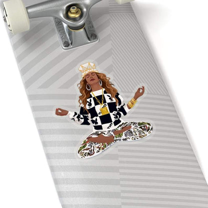 Queen Yoga Sticker - The Trini Gee
