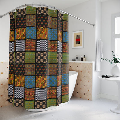 Quilt Print Shower Curtain - The Trini Gee