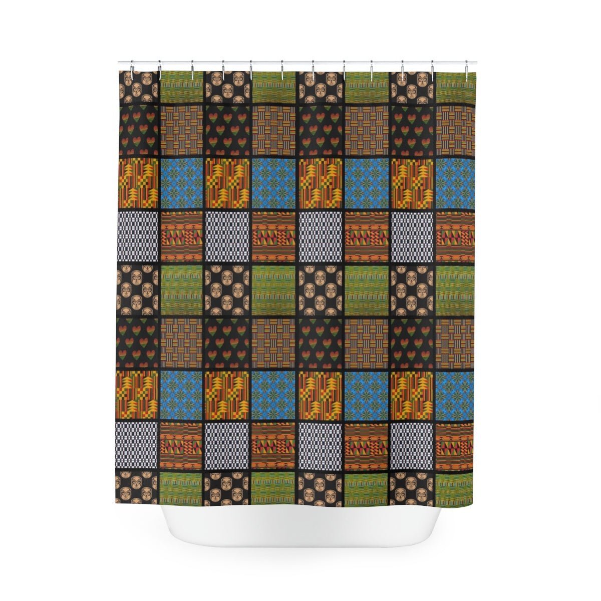 Quilt Print Shower Curtain - The Trini Gee