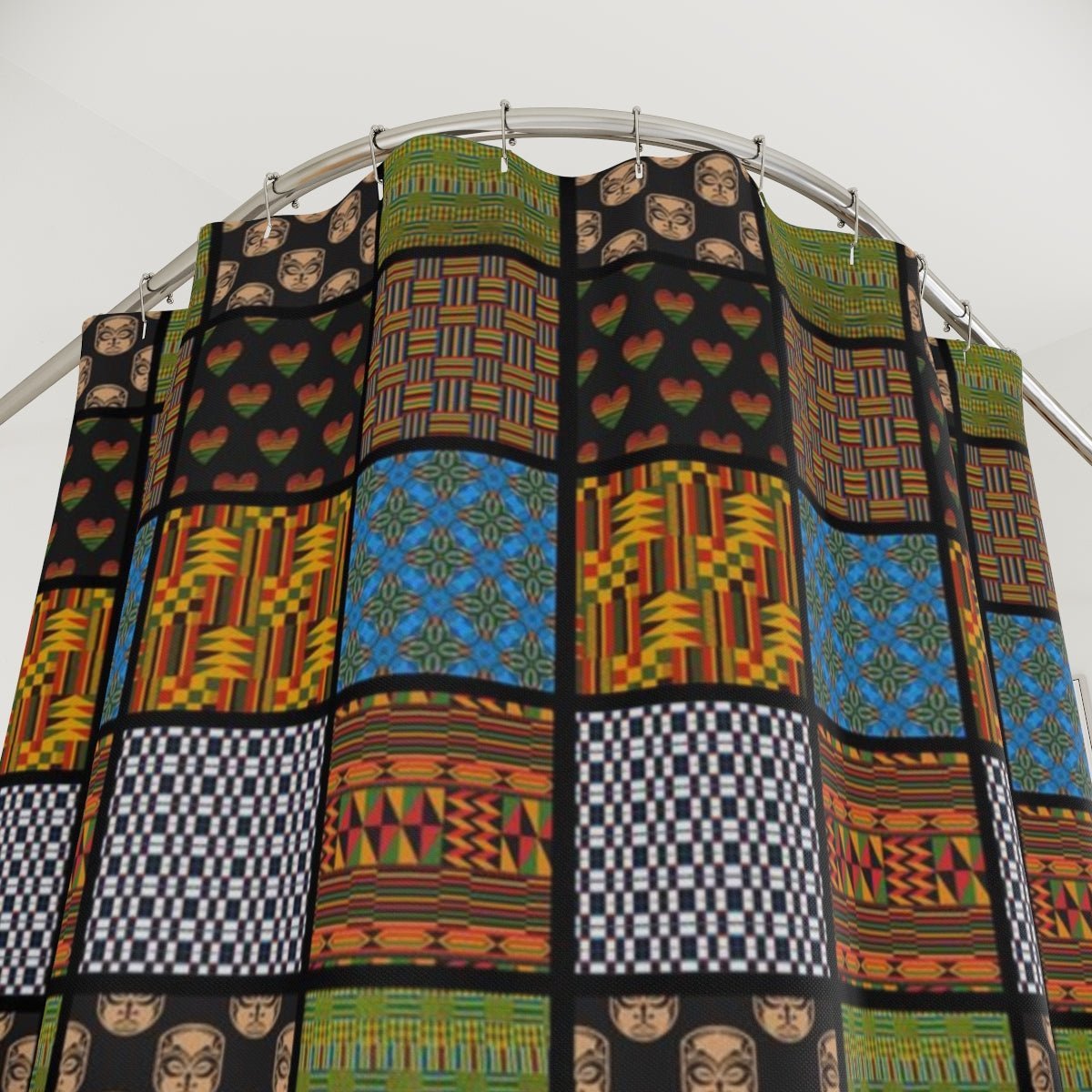 Quilt Print Shower Curtain - The Trini Gee