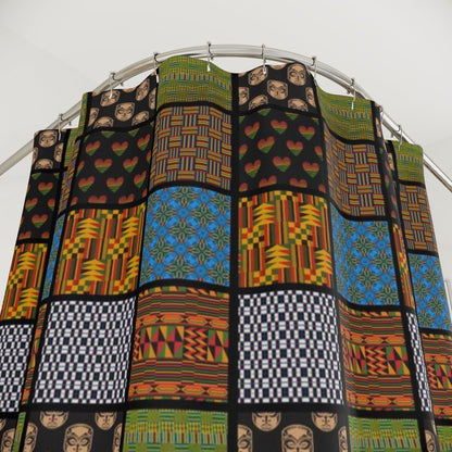 Quilt Print Shower Curtain - The Trini Gee