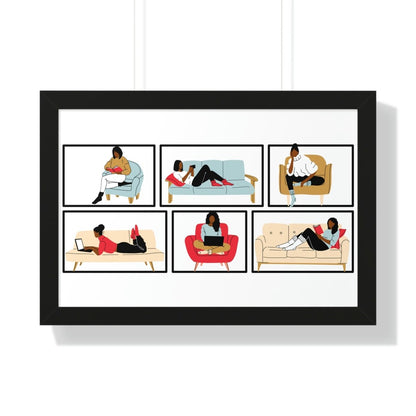 Read Relax Framed Poster - The Trini Gee