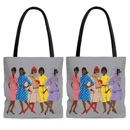 Retro Black Women Tote Bag - The Trini Gee