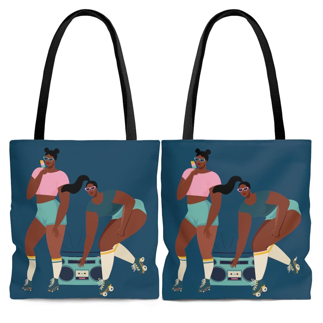 Roller Girls Tote Bag - The Trini Gee