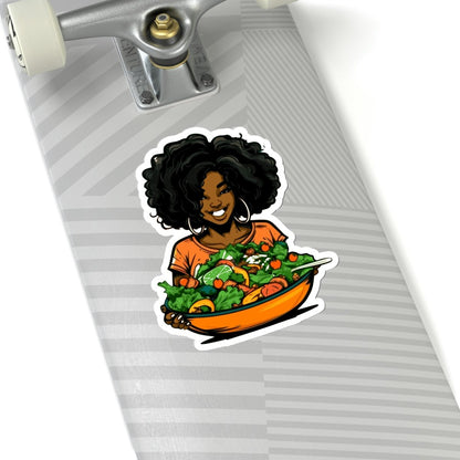 Salad Girl Sticker - The Trini Gee