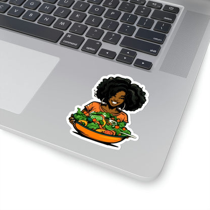 Salad Girl Sticker - The Trini Gee
