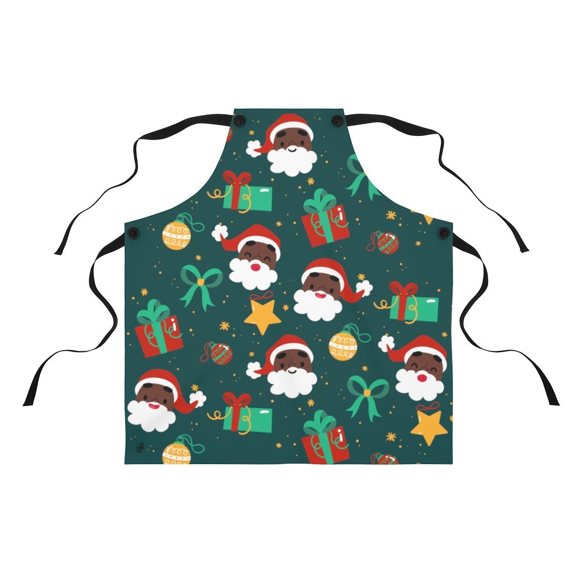 Santa Heads Apron - The Trini Gee