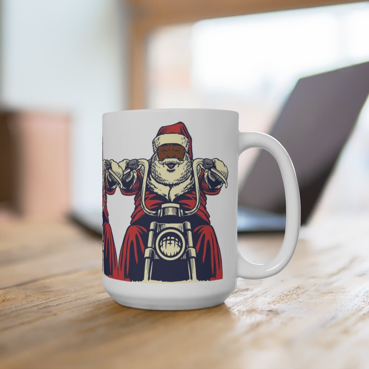 Santa Motorcycle Mug - The Trini Gee