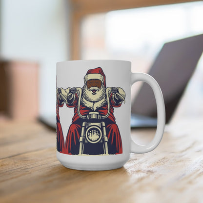 Santa Motorcycle Mug - The Trini Gee