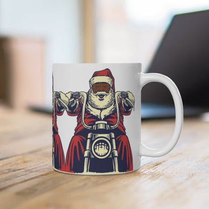 Santa Motorcycle Mug - The Trini Gee