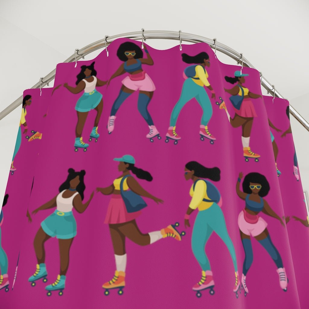 Skate Girls Shower Curtain - The Trini Gee