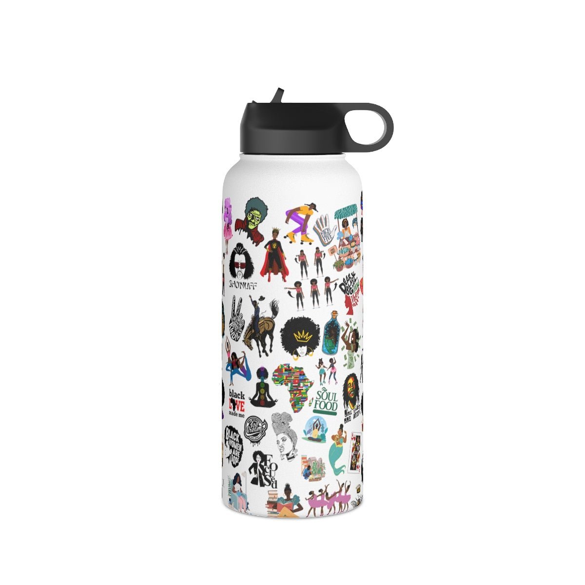 Sticker Bomb 32oz Water Bottle - The Trini Gee