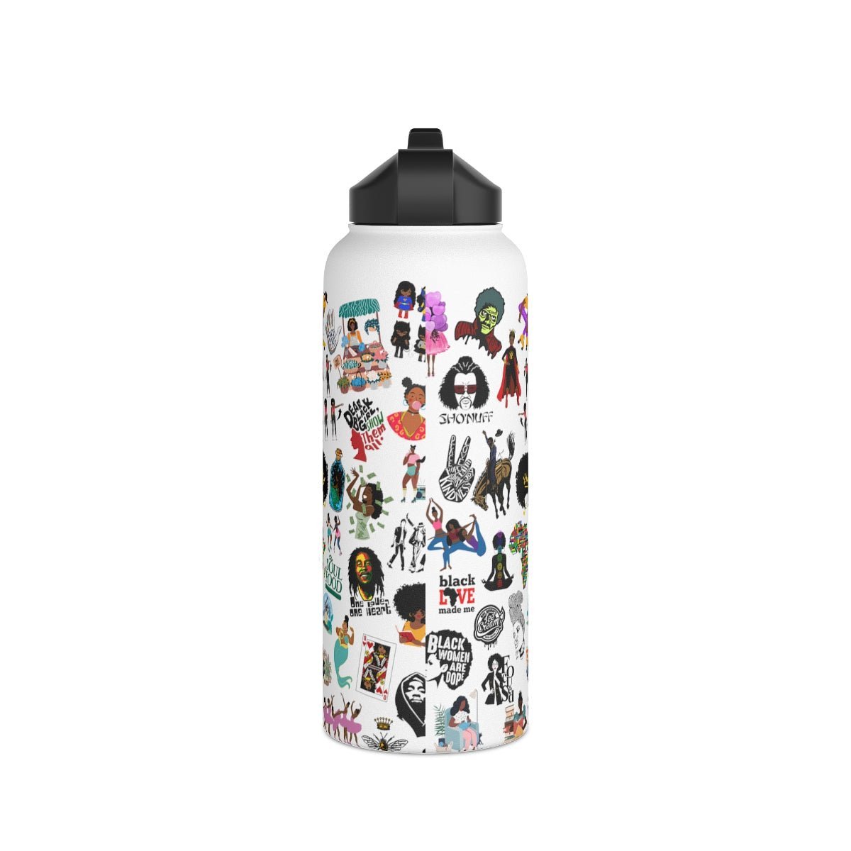Sticker Bomb 32oz Water Bottle - The Trini Gee