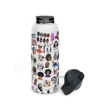 Sticker Bomb 32oz Water Bottle - The Trini Gee