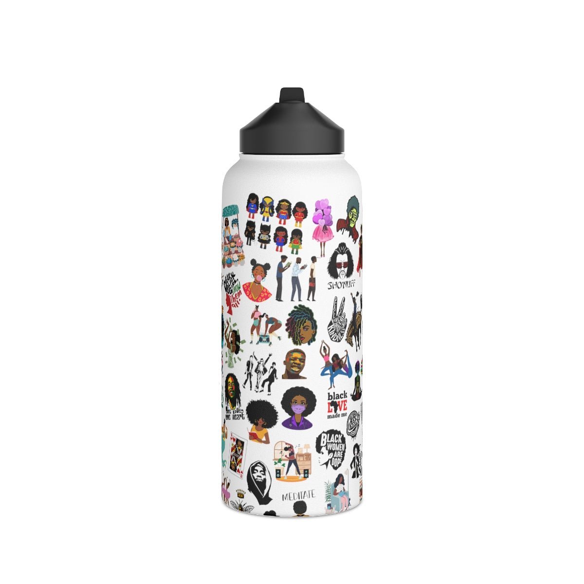 Sticker Bomb 32oz Water Bottle - The Trini Gee