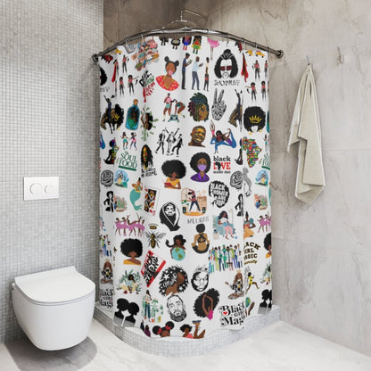 Sticker Bomb Shower Curtain - The Trini Gee