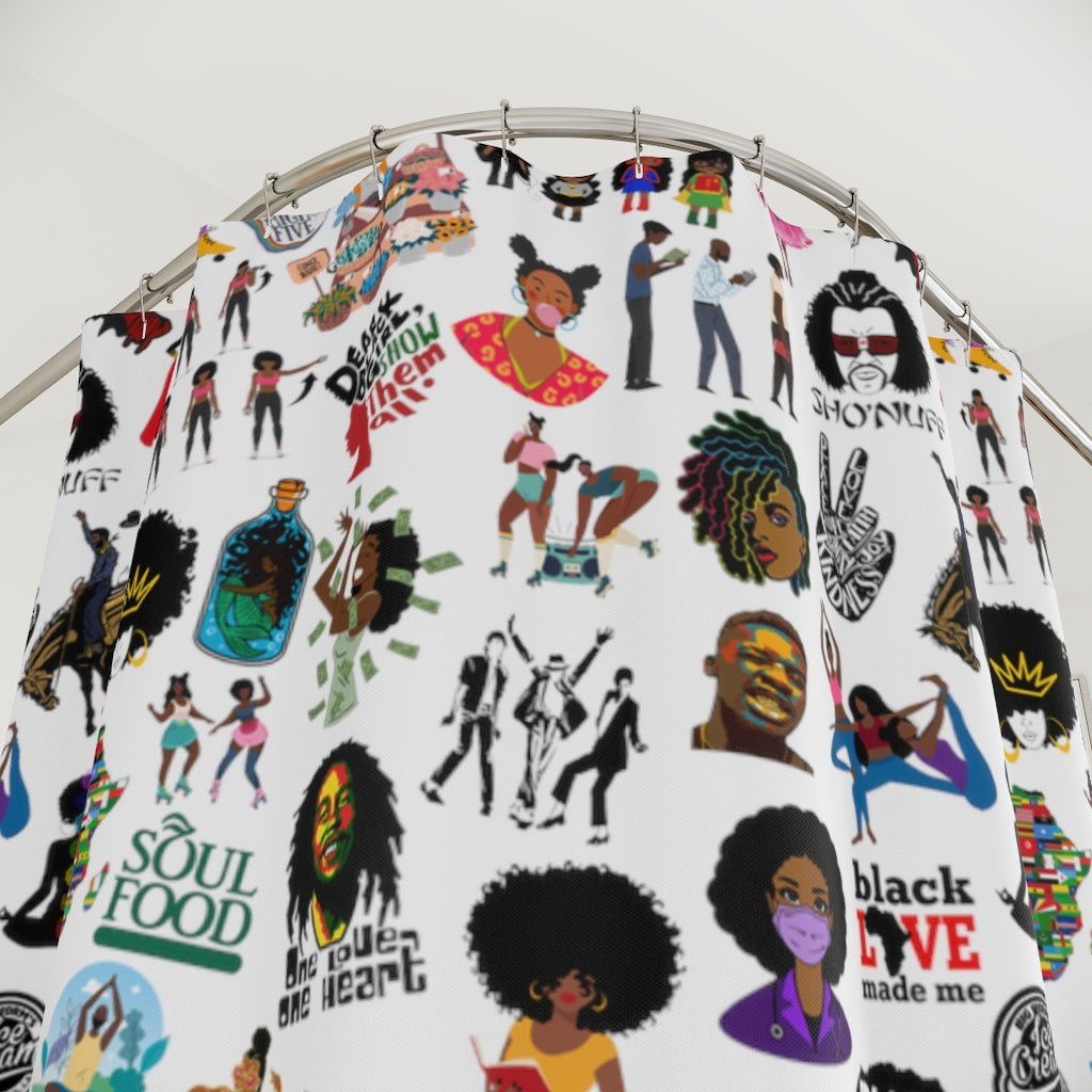 Sticker Bomb Shower Curtain - The Trini Gee