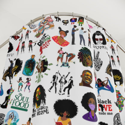 Sticker Bomb Shower Curtain - The Trini Gee