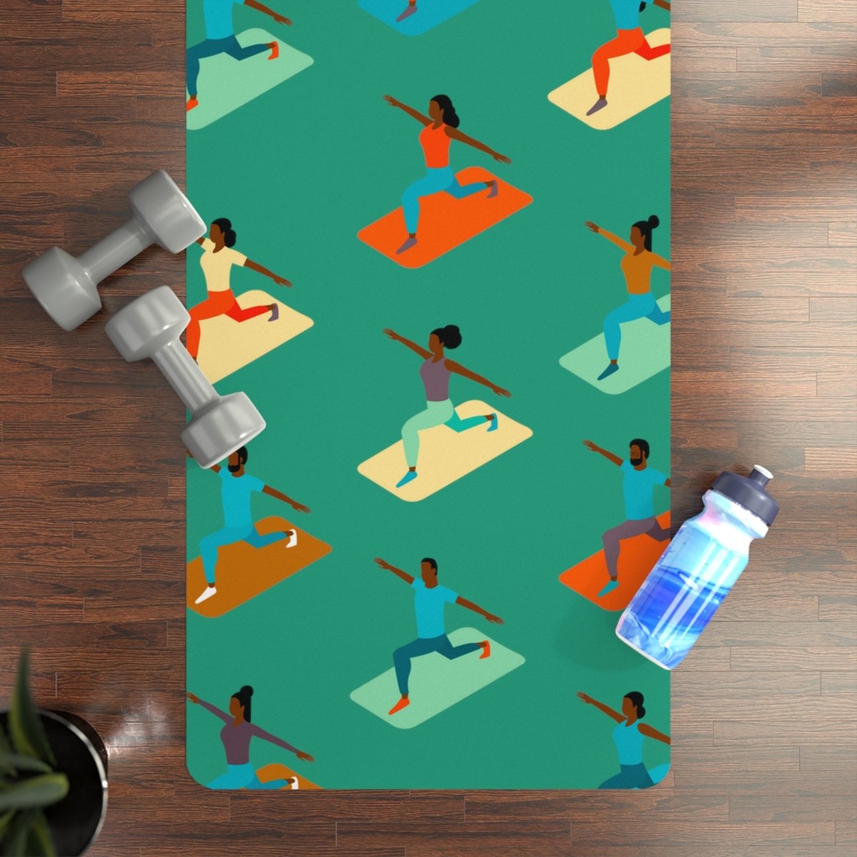 Stretch & Pose Yoga Mat - Afrocentric Art by The Trini Gee