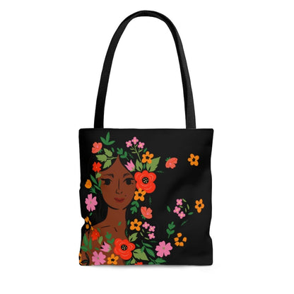 Summer Flower Girl Tote Bag - The Trini Gee