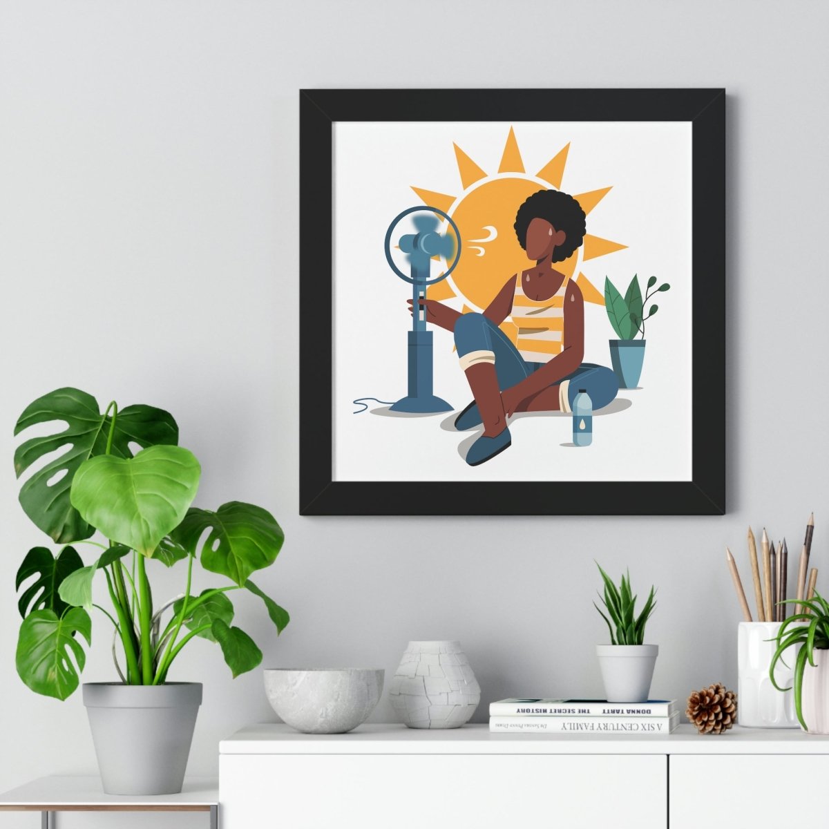 Sun Sweat Framed Art - The Trini Gee