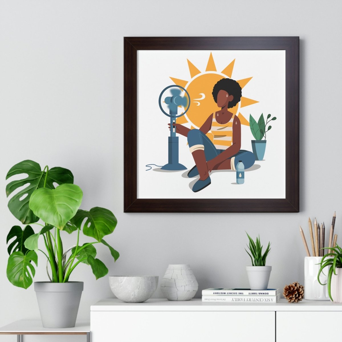 Sun Sweat Framed Art - The Trini Gee