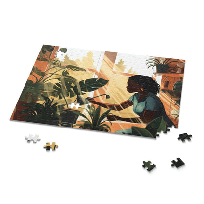Sunlit Garden Puzzle - Afrocentric Art by The Trini Gee