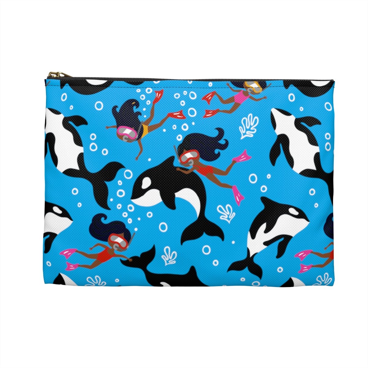 Swim with Whales Pouch - The Trini Gee