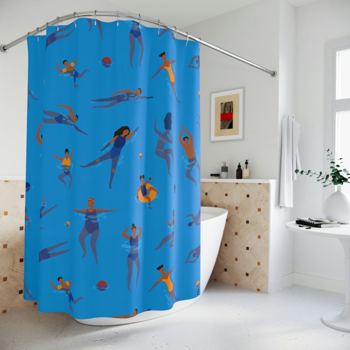Swimmers Shower Curtain - The Trini Gee