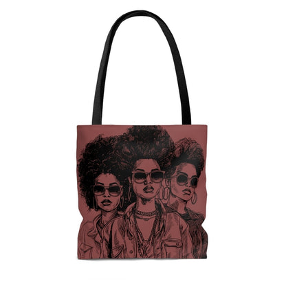 Trendy Women Tote Bag - Afrocentric Art by The Trini Gee