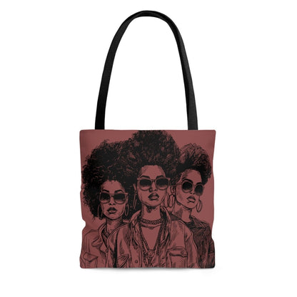 Trendy Women Tote Bag - Afrocentric Art by The Trini Gee