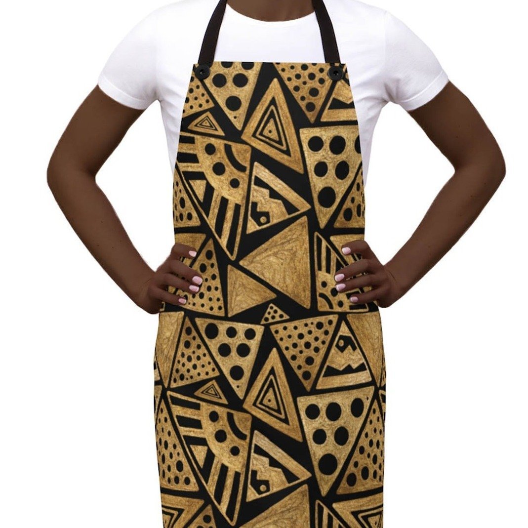 Tribal Triangles Apron - The Trini Gee