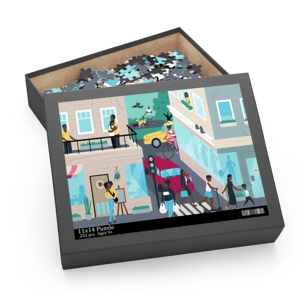Urban Street Scene Puzzle - The Trini Gee