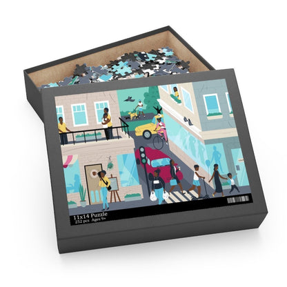 Urban Street Scene Puzzle - The Trini Gee