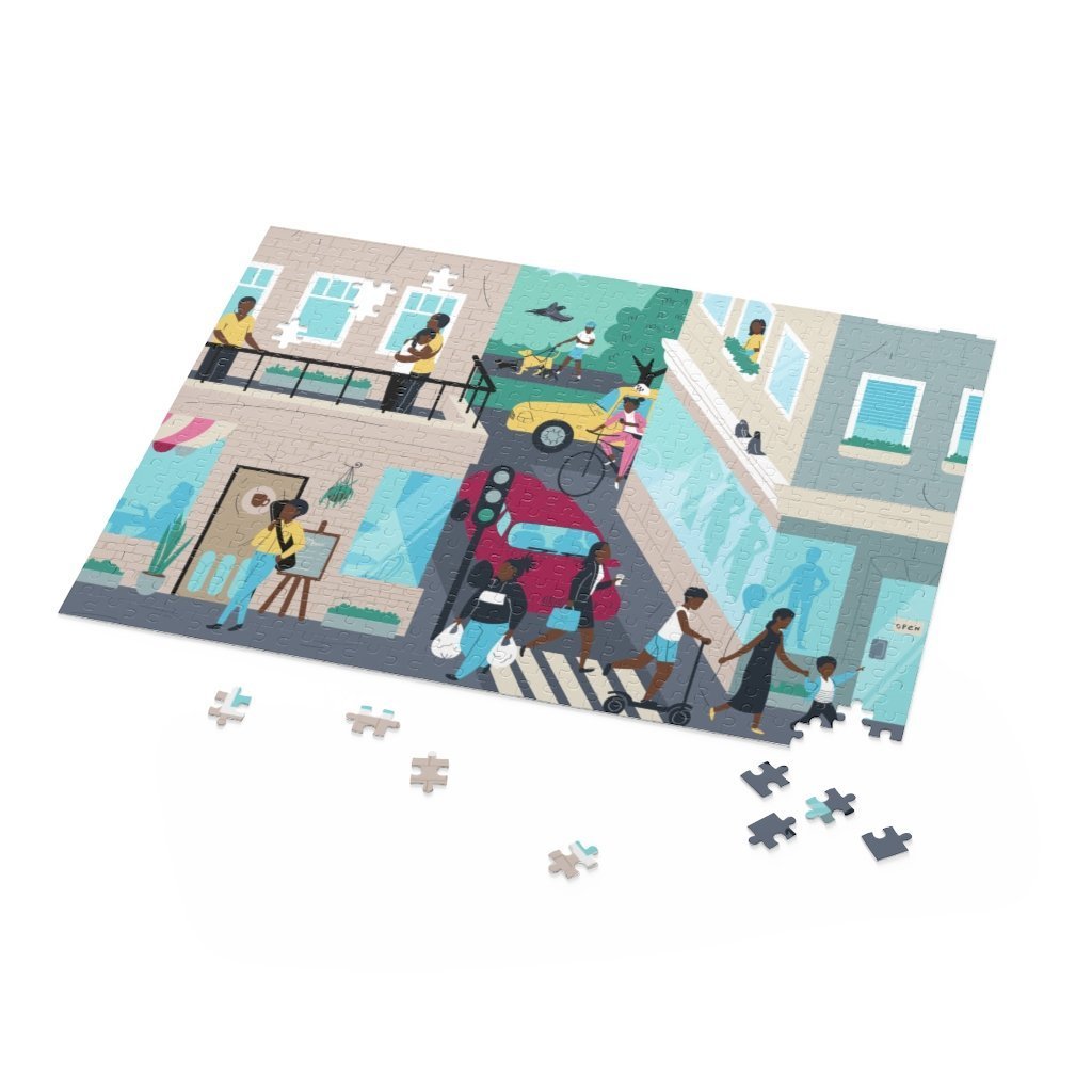 Urban Street Scene Puzzle - The Trini Gee