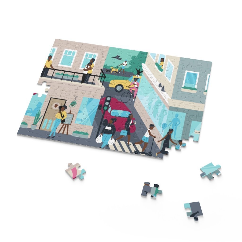 Urban Street Scene Puzzle - The Trini Gee
