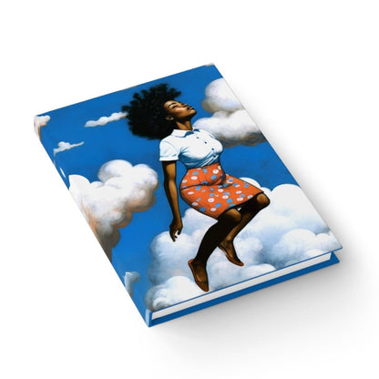 Woman in Clouds Journal - Afrocentric Art by The Trini Gee