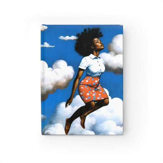 Woman in Clouds Journal - Afrocentric Art by The Trini Gee
