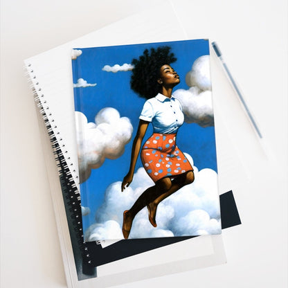 Woman in Clouds Journal - Afrocentric Art by The Trini Gee